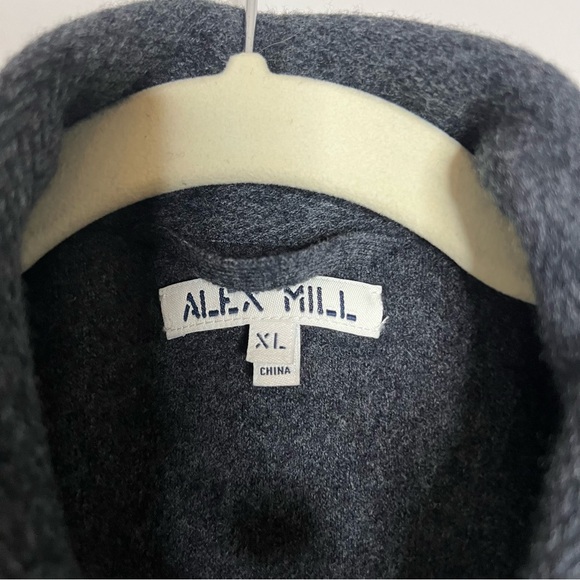 Alex Mill Superfine Merino Wool Mill Blazer Jacket Charcoal Gray Men's XL - Picture 3 of 7